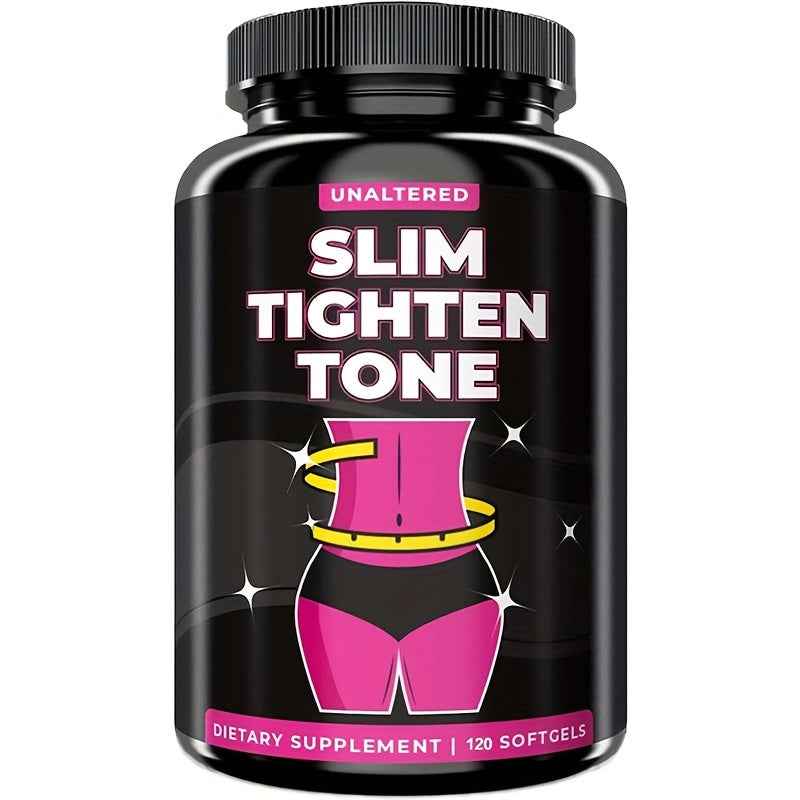 120 Capsules SLIM TIGHTEN TONE Women'S Health Supplement with CLA & Safflower Oil - 2400 for MG Per Serving, Body Tone & Formula, Heart Health Support, Menopause Symptoms Relief, Dietary Capsules for Women, Fitness & Wellness, Pure Ingredients