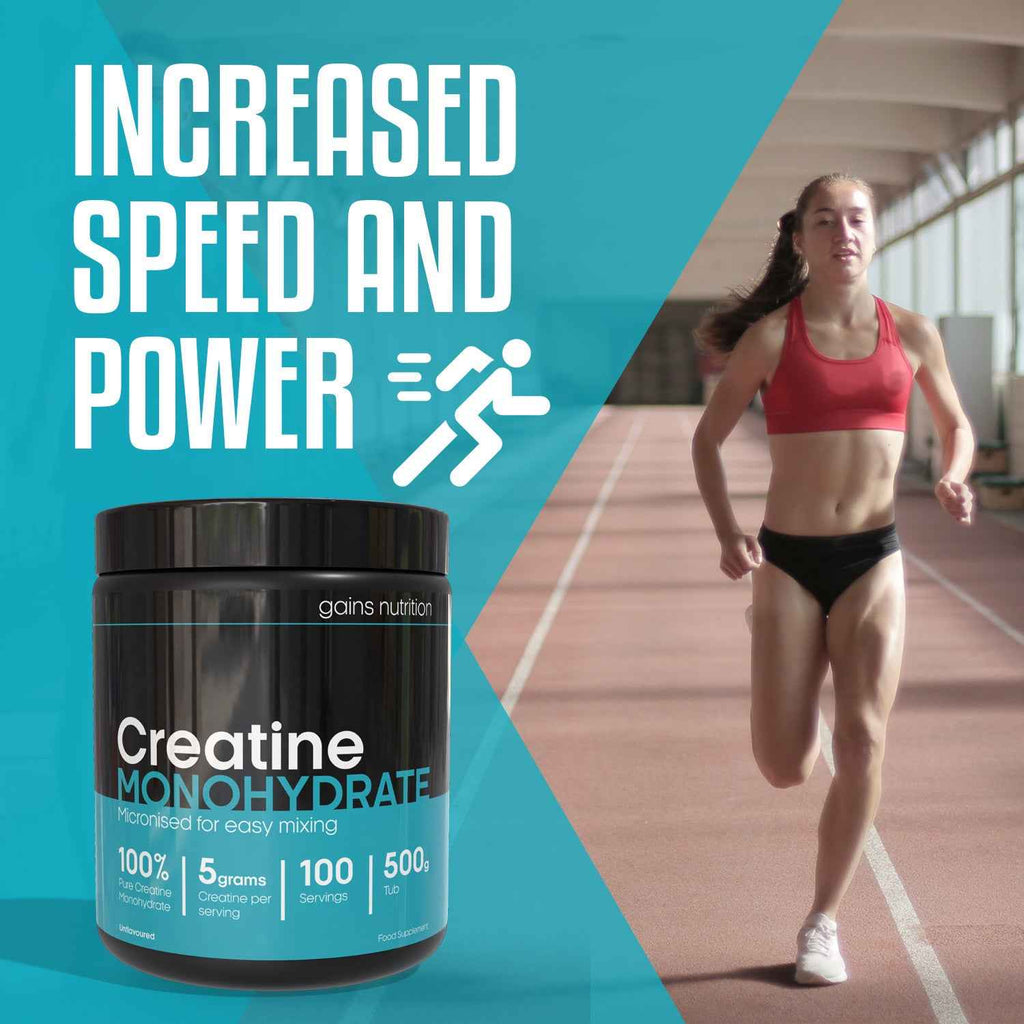 Creatine Powder | High Strength Creatine Monohydrate Powder - 5g per Serving | Unflavoured Filler Free Creatine-Monohydrate | Gluten Free