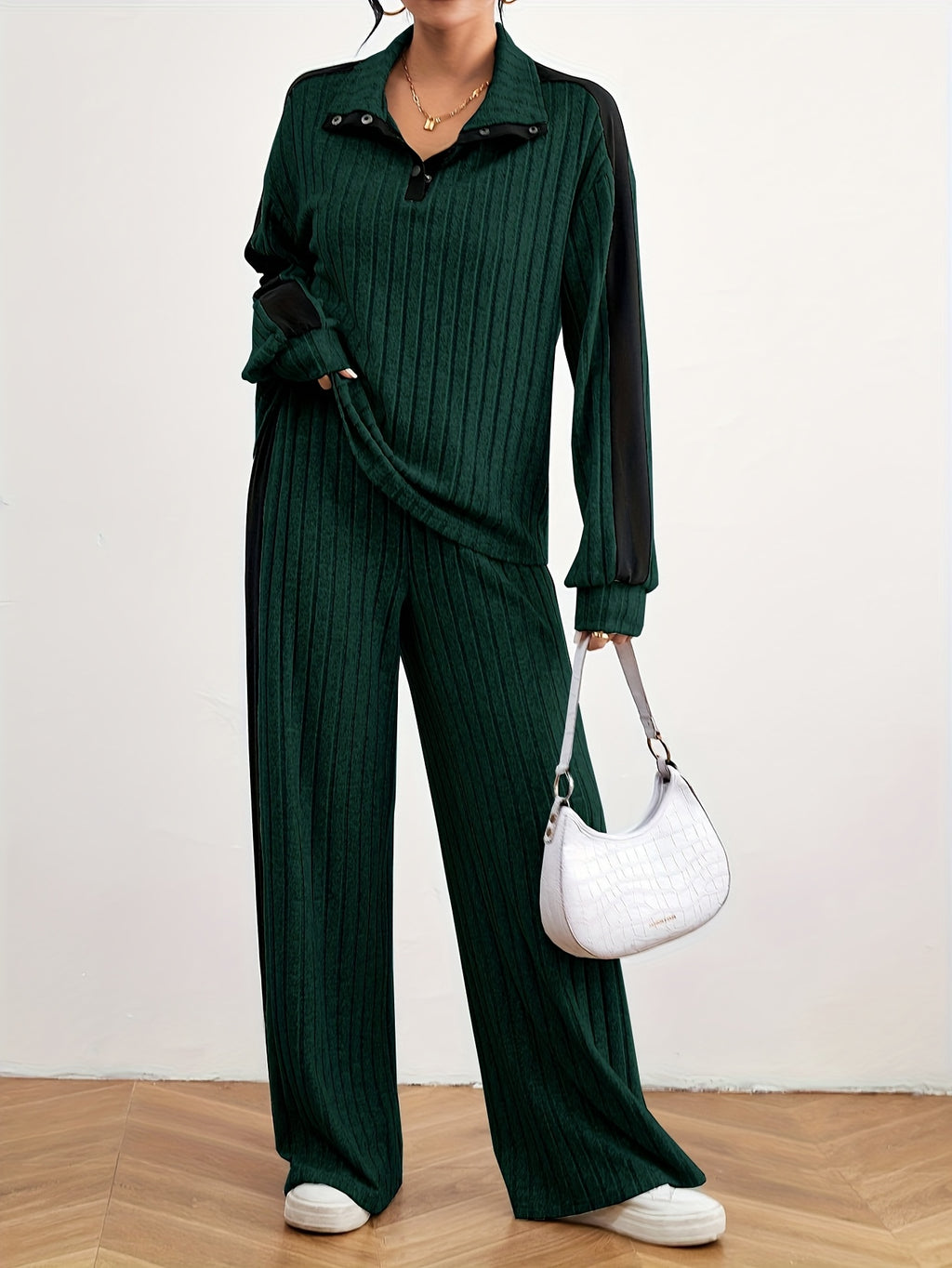 Effortless Chic Womens Casual Loungewear Sweat Set - IRON GODDESS