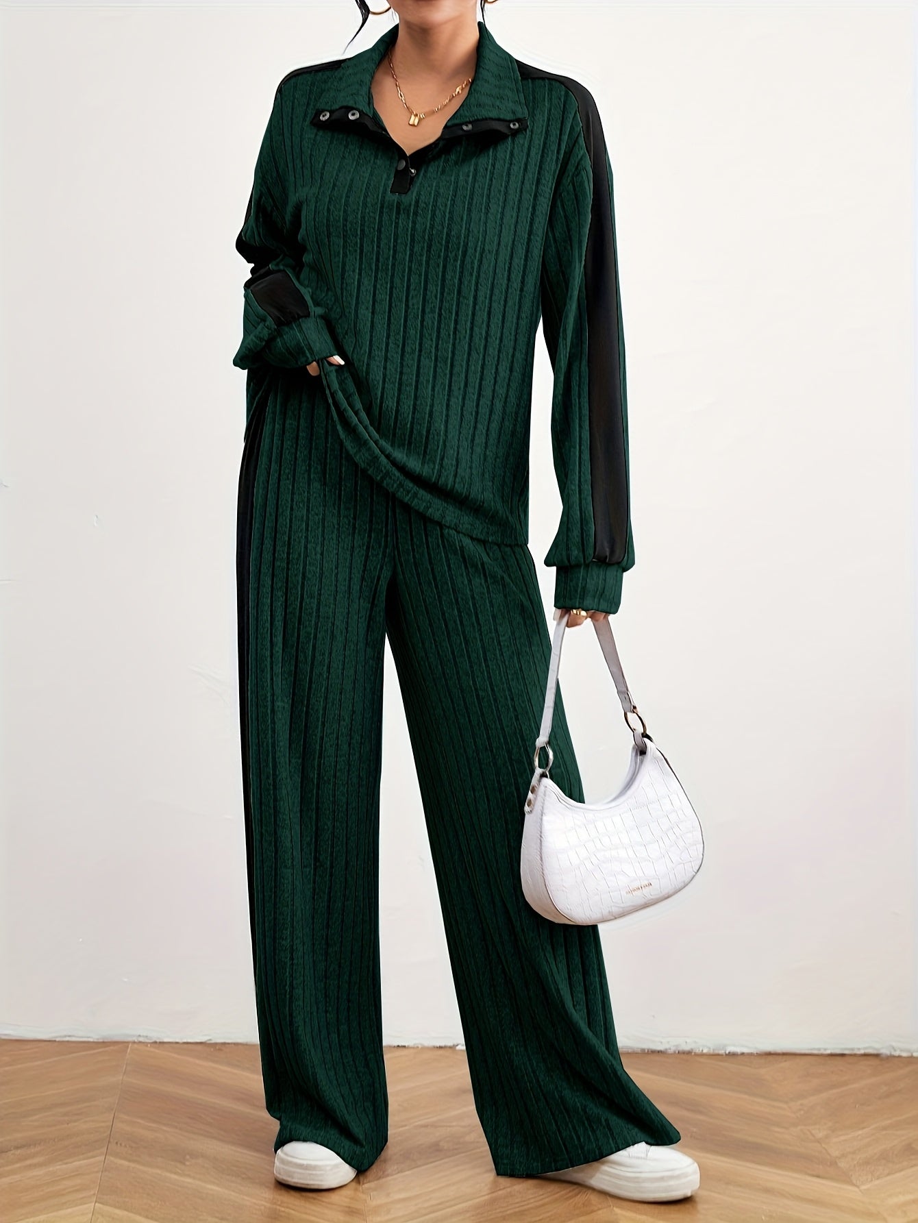 Effortless Chic Womens Casual Loungewear Sweat Set - IRON GODDESS