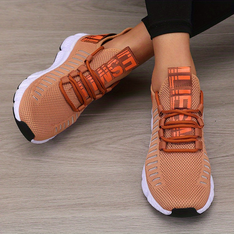Sonic Stripe Breathable Comfort Womens Lightweight Athletic Sneakers - IRON GODDESS