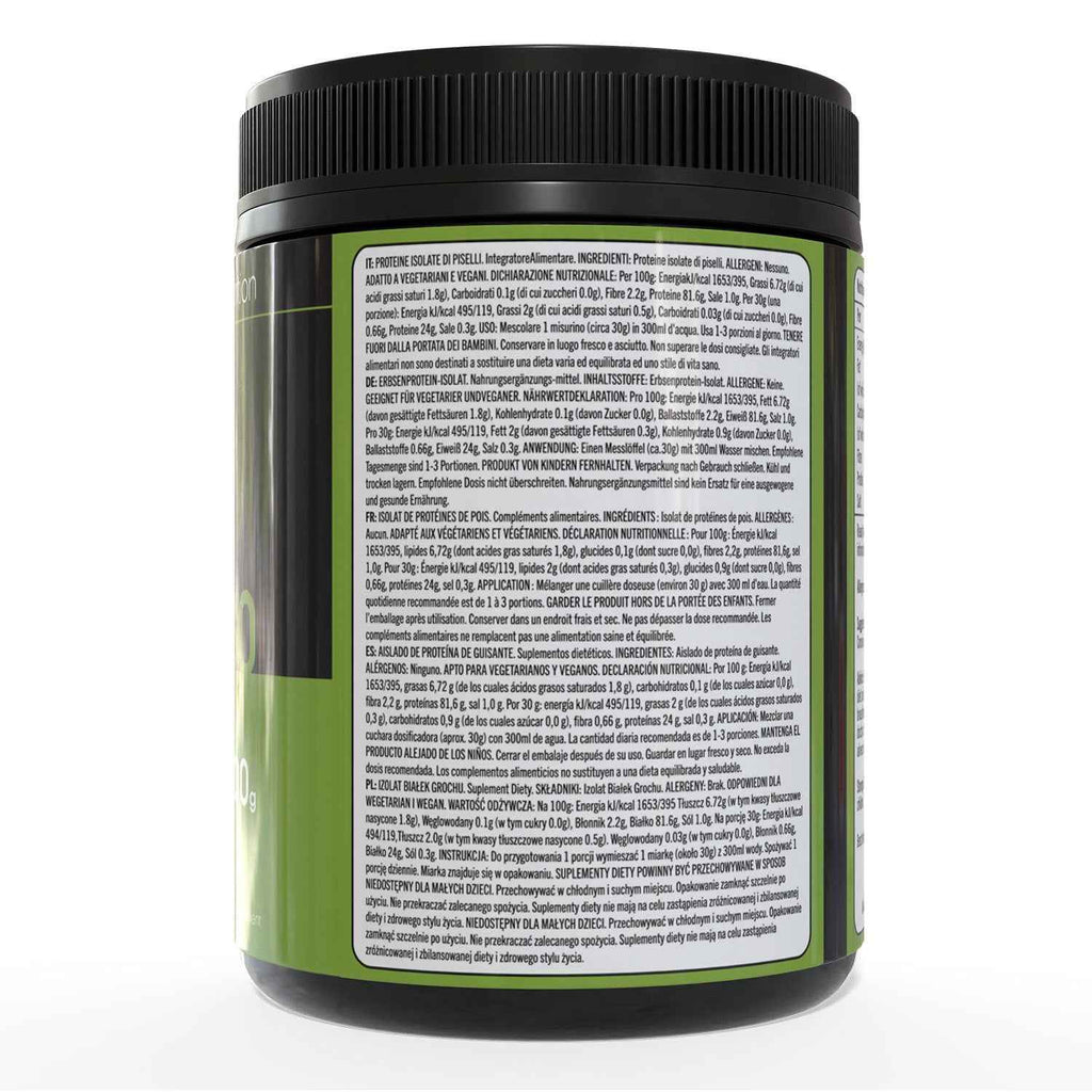 Vegan Protein 80 Pea Protein Powder | Plant Based Protein-Powder | 24g Protein per Serving | Pea-Protein Isolate | Unsweetened