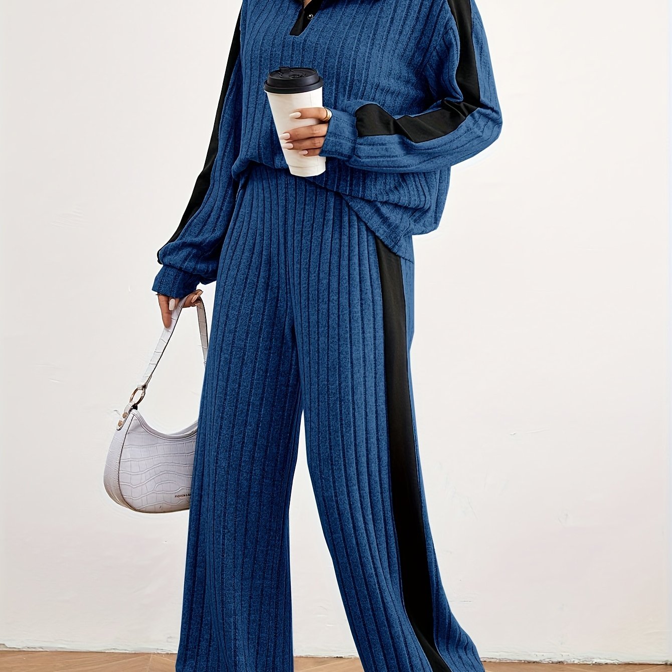 Effortless Chic Womens Casual Loungewear Sweat Set - IRON GODDESS