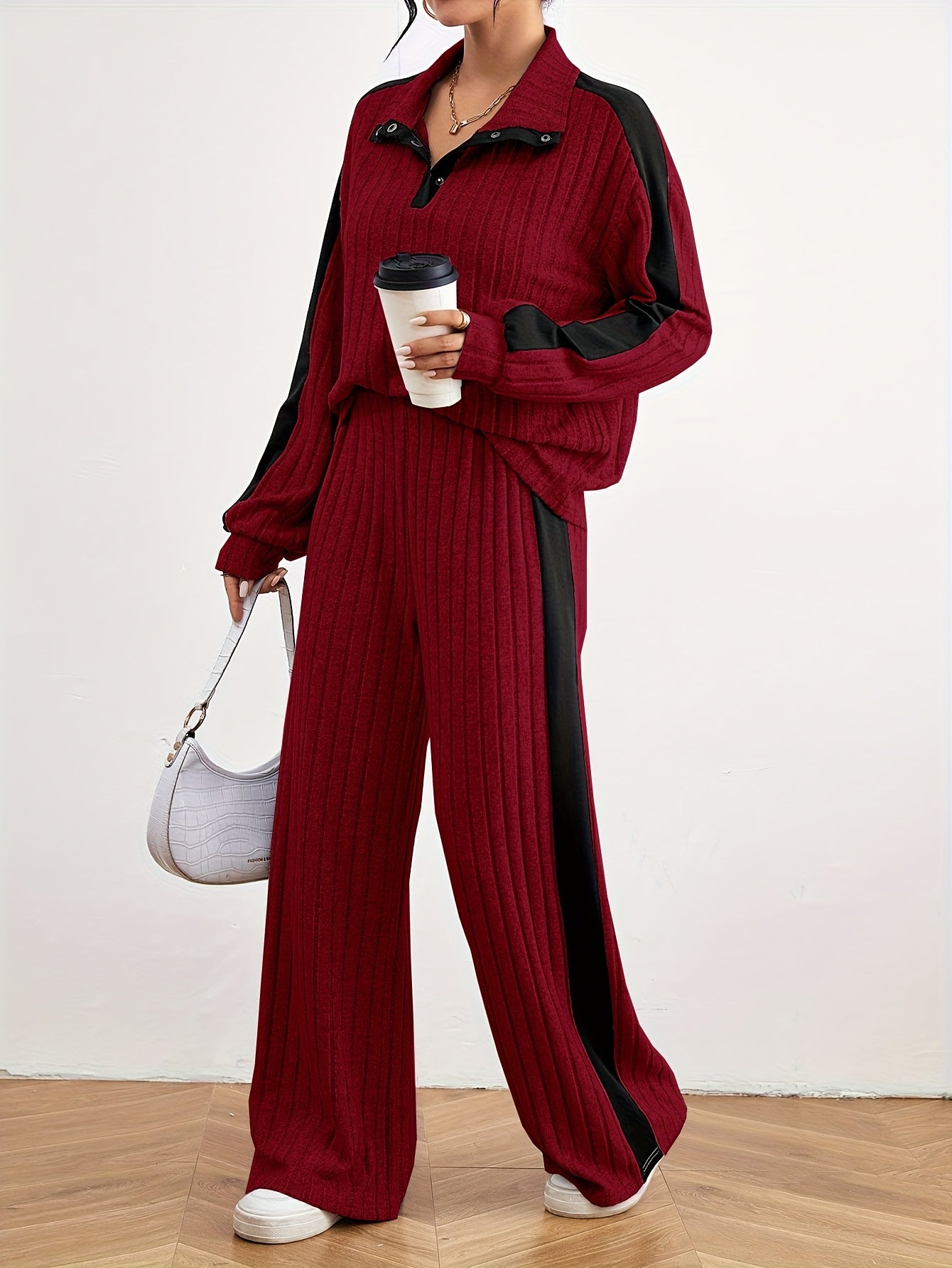 Effortless Chic Womens Casual Loungewear Sweat Set - IRON GODDESS