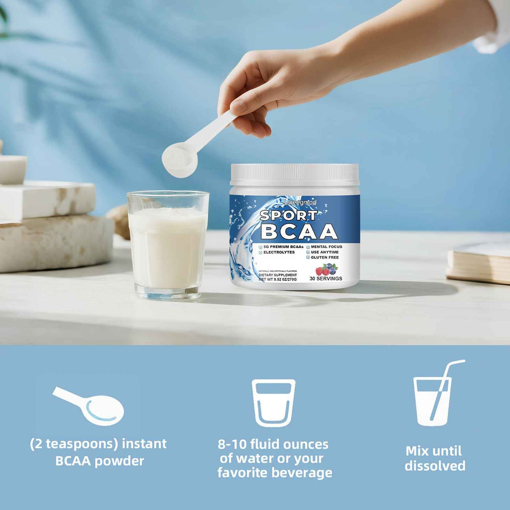 [17-in-1 Bcaas Powder] 17-in-1 Bcaas Amino Acids Powder - 30 Servings, 9, 52oz - Muscle Health & Support with Magnesium, Sodium, Potassium, Beta & L-Alanine, Taurine, Green Tea - Gluten-Free, Natural Ingredients for Men & Women, & Focus, Supplement, Sleek