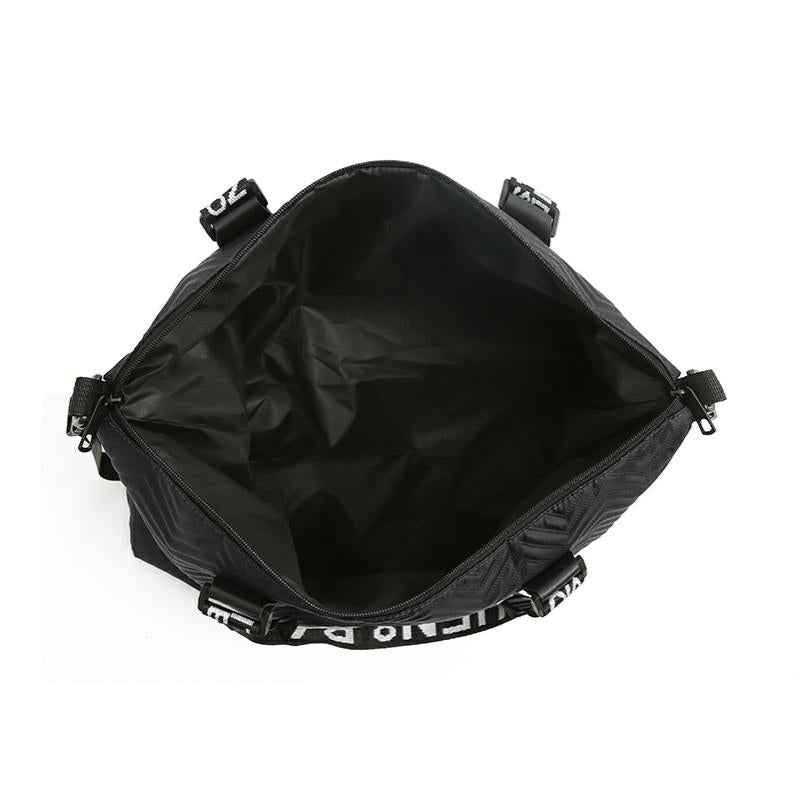 Men's & Women's Heavy-Duty Nylon Crossbody Gym Bag - Vintage 80s Retro '88 Number Print, Adjustable Strap & Padded Shoulder, Black/White Lettering, Casual Travel & Tote for Fitness, Everyday Use (Unisex) - Durable Zipper (R