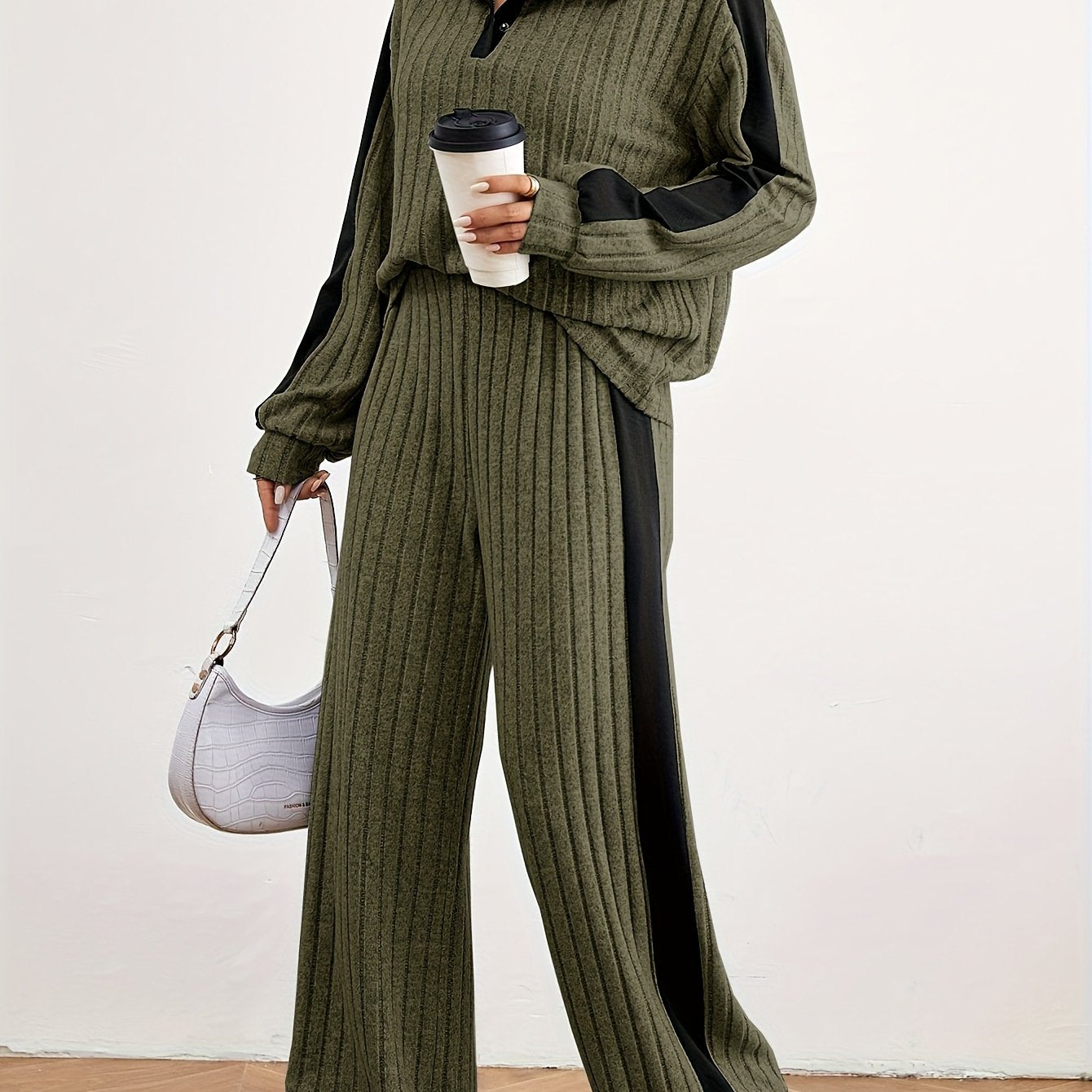 Effortless Chic Womens Casual Loungewear Sweat Set - IRON GODDESS