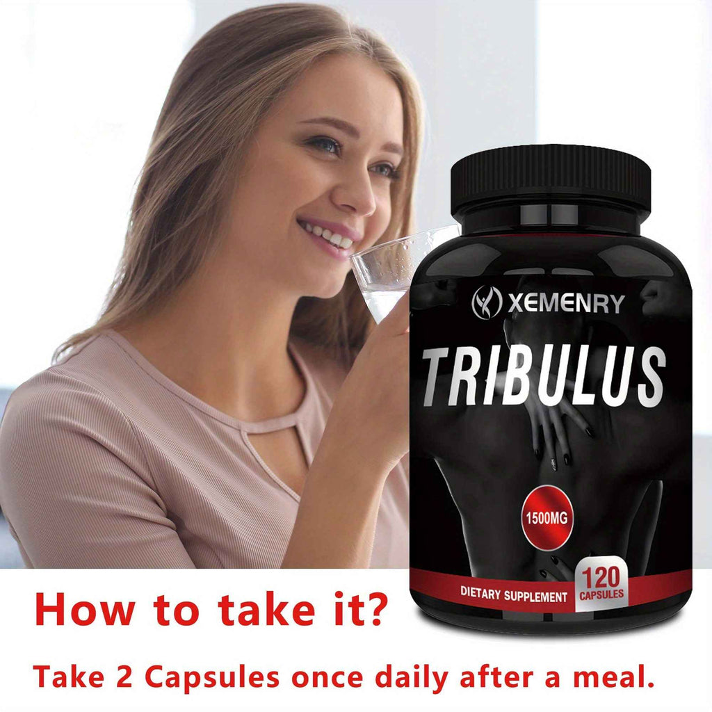 XEMENRY Tribulus 120 Capsules, 1500 for MG, Supports Healthy Fat Loss, Fitness Support, Bodybuilding Supplement, Easy to Take, Convenient Dosage, Pure, Quality Supplement, Herbal, Performance Booster, Active Lifestyle, Healthconscious, Vitamin And Supplem
