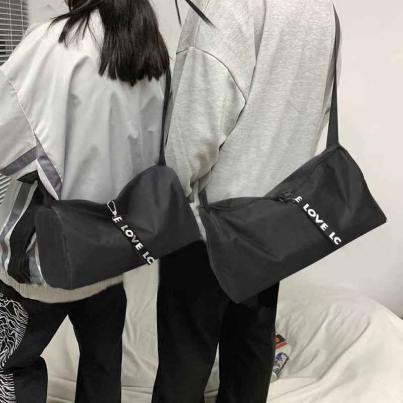 Men'S & Women'S Outdoor Fitness Yoga Bag - Large Capacity Multifunctional Sports Storage with Adjustable Nylon Straps, Durable Polyester for Gym, Training, Travel - Black, Versatile Carryall, Sleek Design, Sturdy Construction