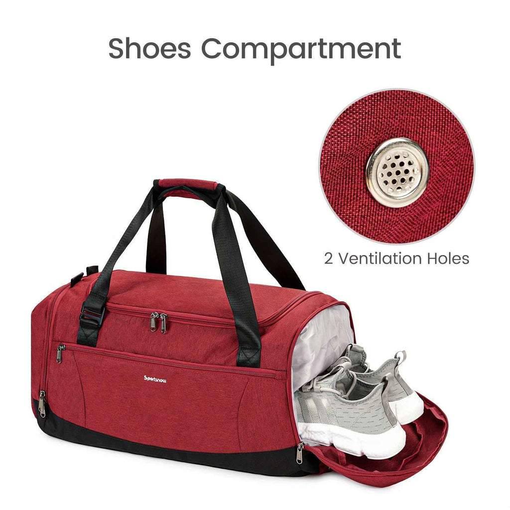 Portable Gym Travel Tote Bag Large Capacity Multi-functional Layered Design Essential for Fitness And Business Trips Unisex Thickened And Material Independent Shoe Compartment Side Pockets Foldable Portable Business And Casual Tote Bag Christmas Gift