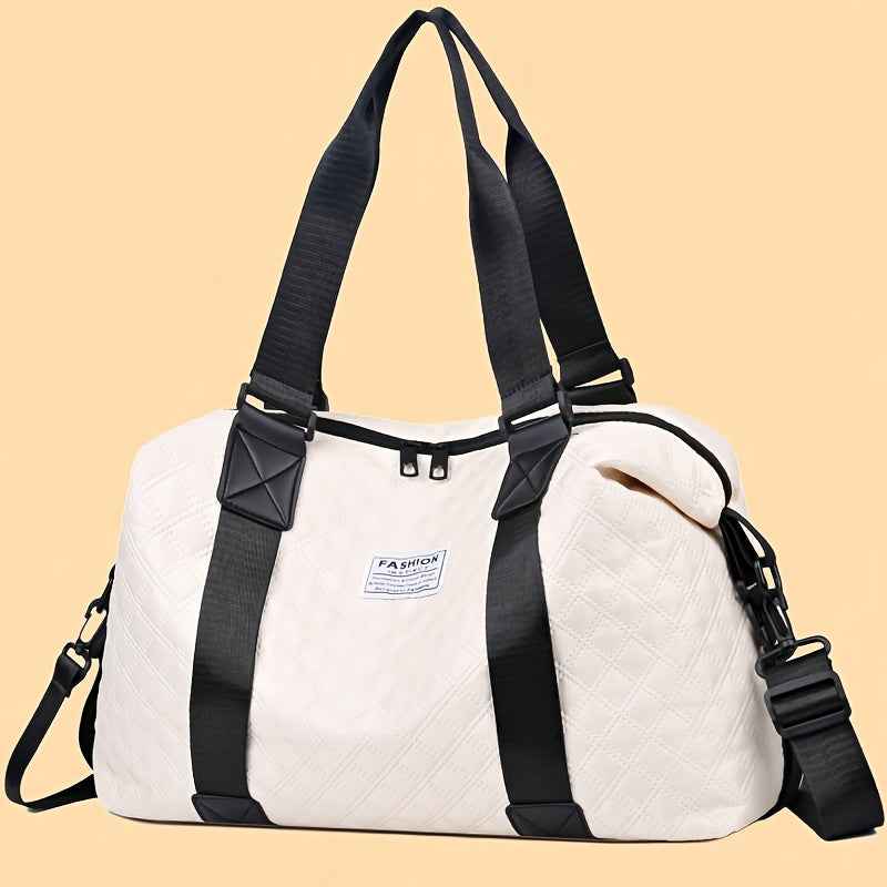 Unisex Gym Bag - Durable Nylon Crossbody Travel Duffel with Multiple Compartments, Adjustable Strap & Zipper Closure for Men & Women, Casual Style for Short Trips, Business, and Everyday Use, Gym Bag, Versatile Carryall, Sleek Design, Sturdy Construction,
