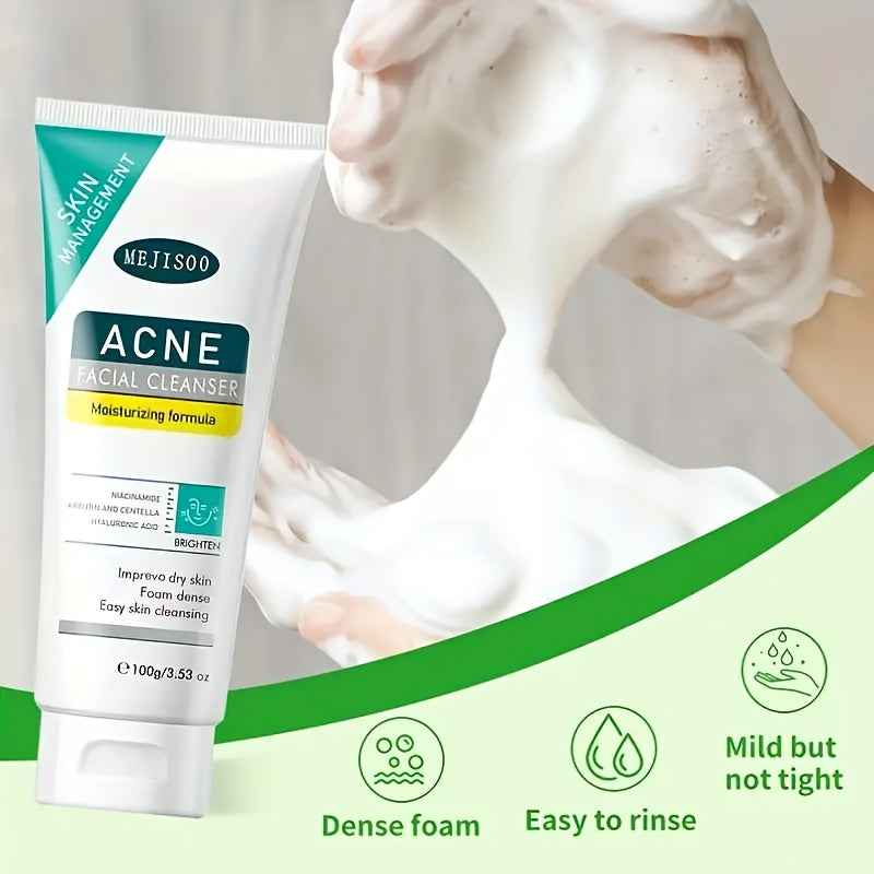 [Salicylic Acid Cleanser] Alcohol-Free, Fragrance-Free Salicylic Acid Cleanser 100g/3.53oz | Deep Cleansing, Pore Minimizing, Hydrating Formula with Niacinamide & Centella Asiatica Extracts for All Light Beige Types, Travel-Friendly Gift for Men & Women,