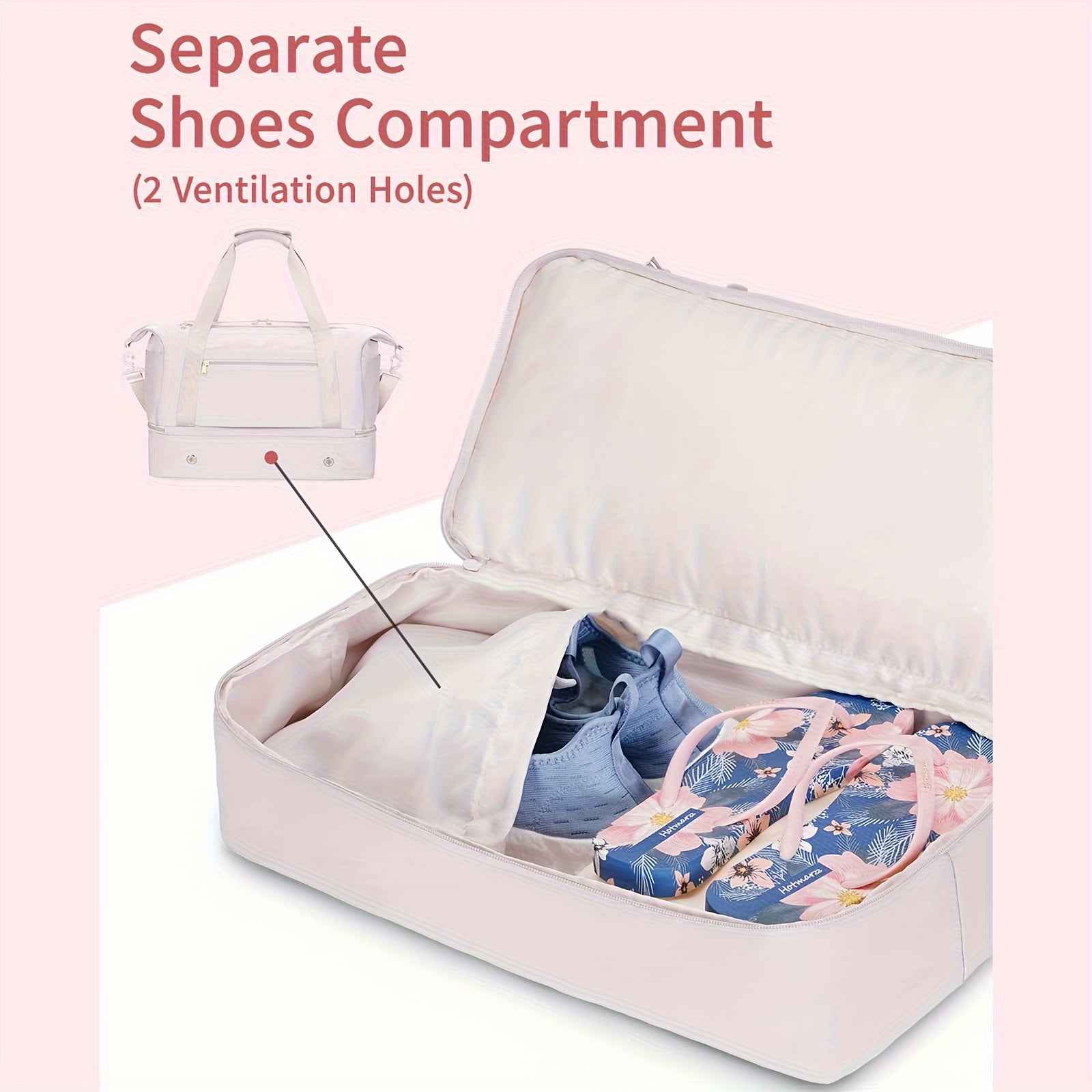 [Sportsnew Gym Bag] Sportsnew Gym Travel Bag | Large Weekender Duffel For Men & Women With Shoe Compartment & Wet Pocket, Carry-On Sports Tote Bag For Holiday Travel, Fitness & Overnight Trips, Travel Must-Have Gift, Christmas Gift