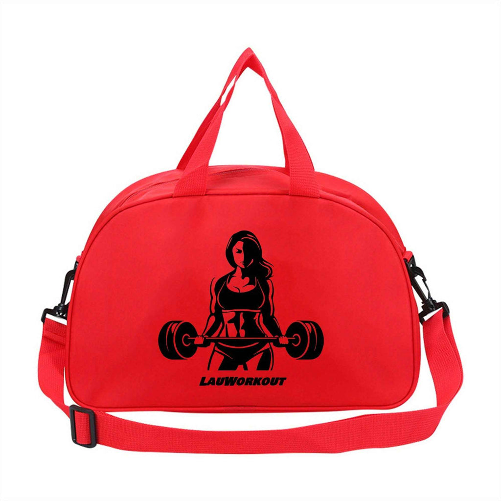 1pc 's Gym Bag - Bold Weightlifting Girl Design in Bright Pink, Adjustable Strap & Sturdy Handles for Fitness, Yoga, Travel, Everyday - Durable Lightweight Construction for Workout & Casual Outings, Travel Shoulder Bag, Sporty Accessory, for Teenager