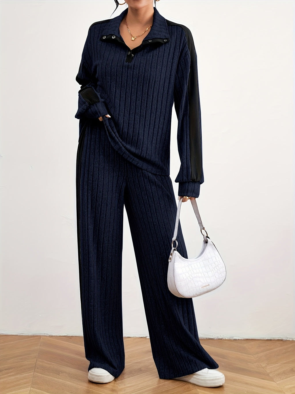 Effortless Chic Womens Casual Loungewear Sweat Set - IRON GODDESS