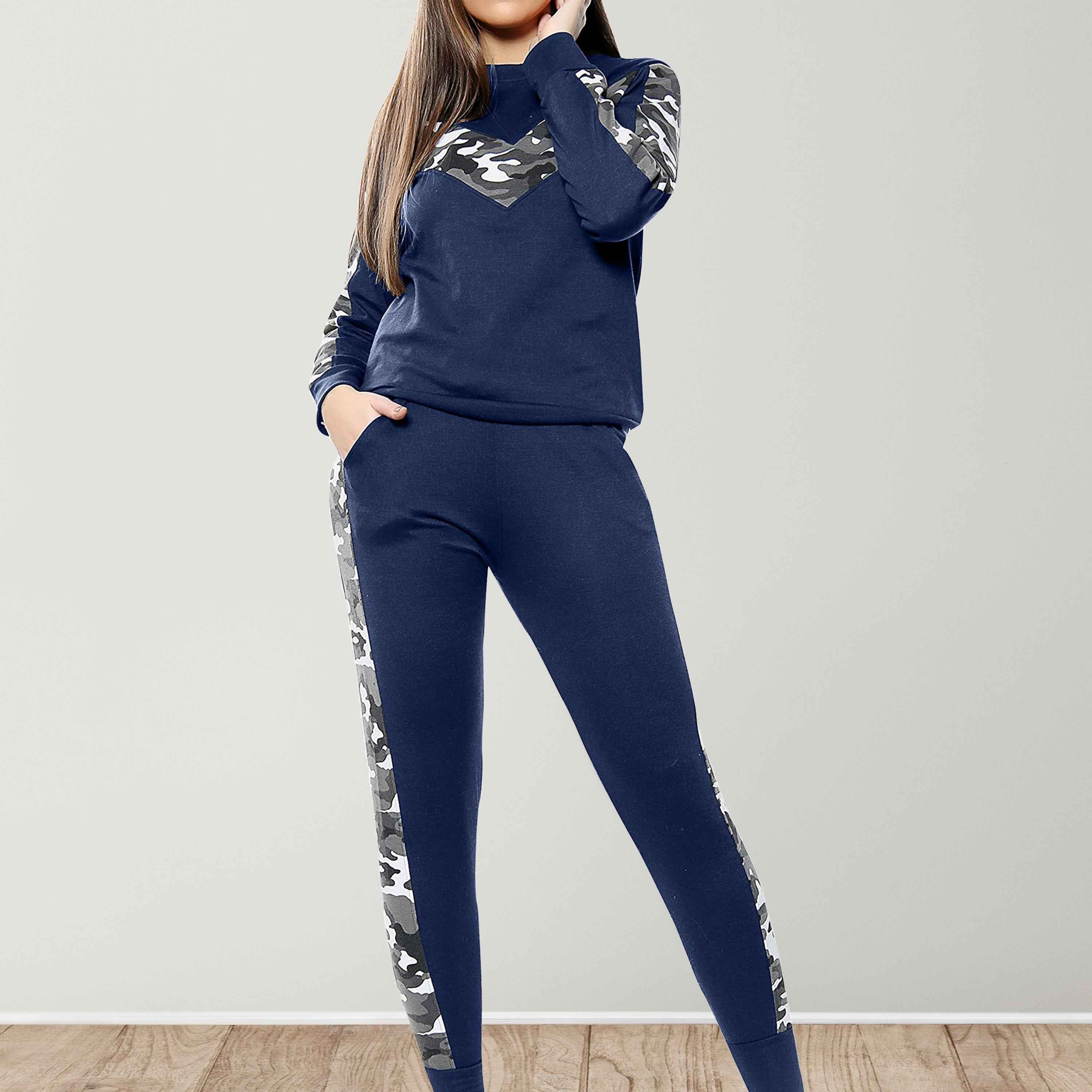 Love My Fashions Women'S Two-Piece Tracksuit Set Long Sleeve Top and Jogger Bottoms with Pockets, Casual Lounge Wear & Activewear Outfit