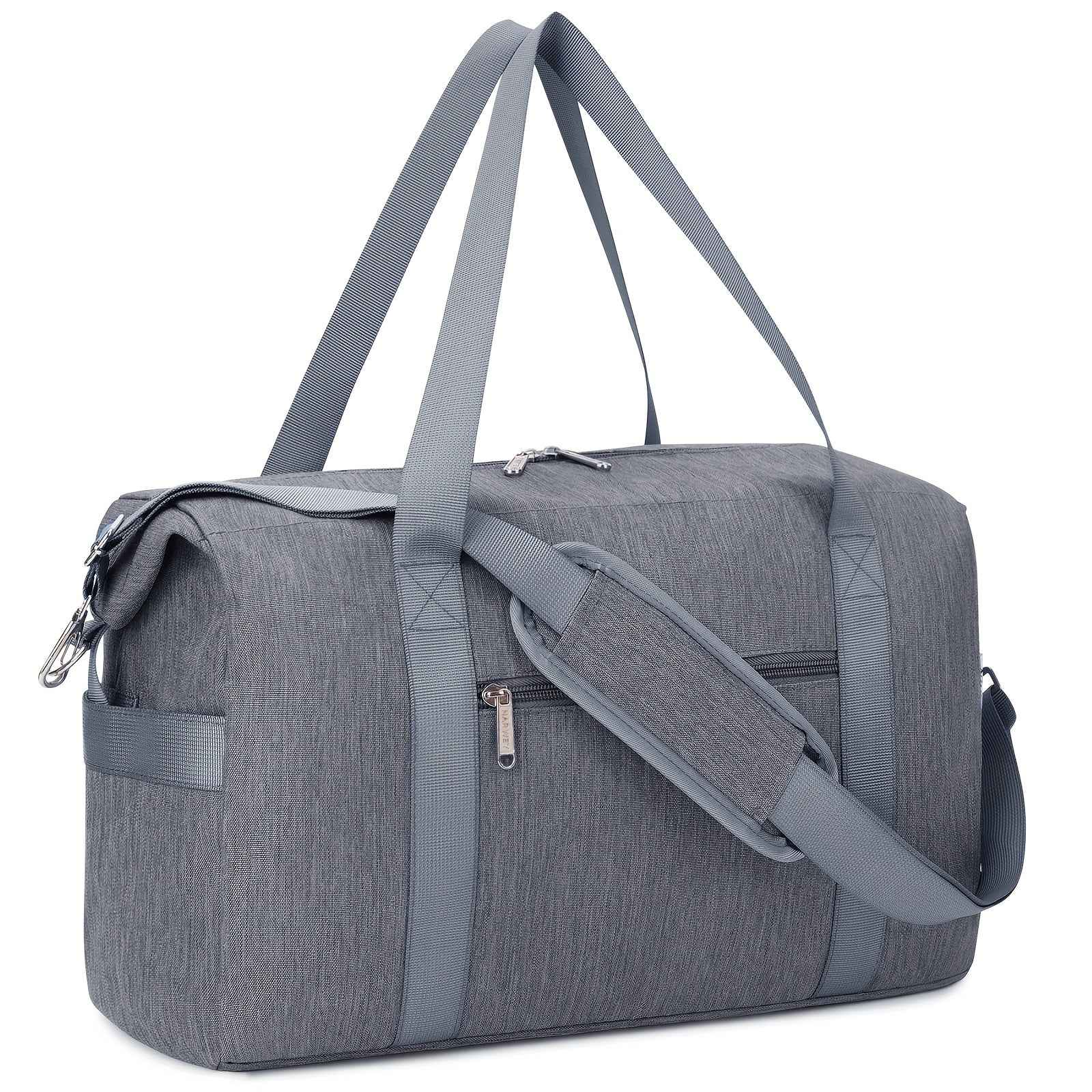 Lightweight 20L Cabin Bag 40x20x25 Underseat Foldable Travel Duffel, 6+1 Organized Pockets, Expandable Snap & Detachable Strap. Multi - Use Holdall for Gym, Overnight, Hospital, Trips Available In Multiple Colors Christmas Gifts