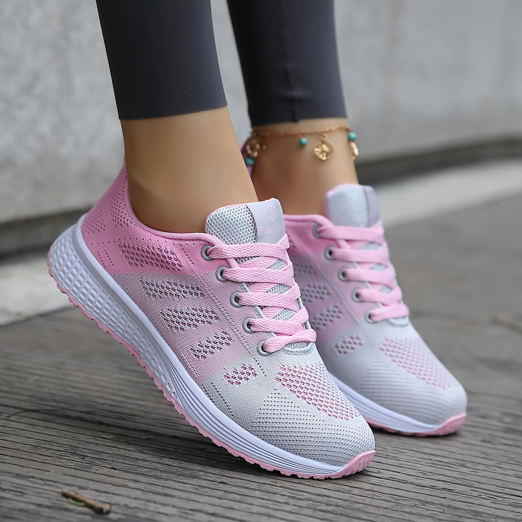 Lightweight Breathable Womens Mesh Casual Sneakers - IRON GODDESS