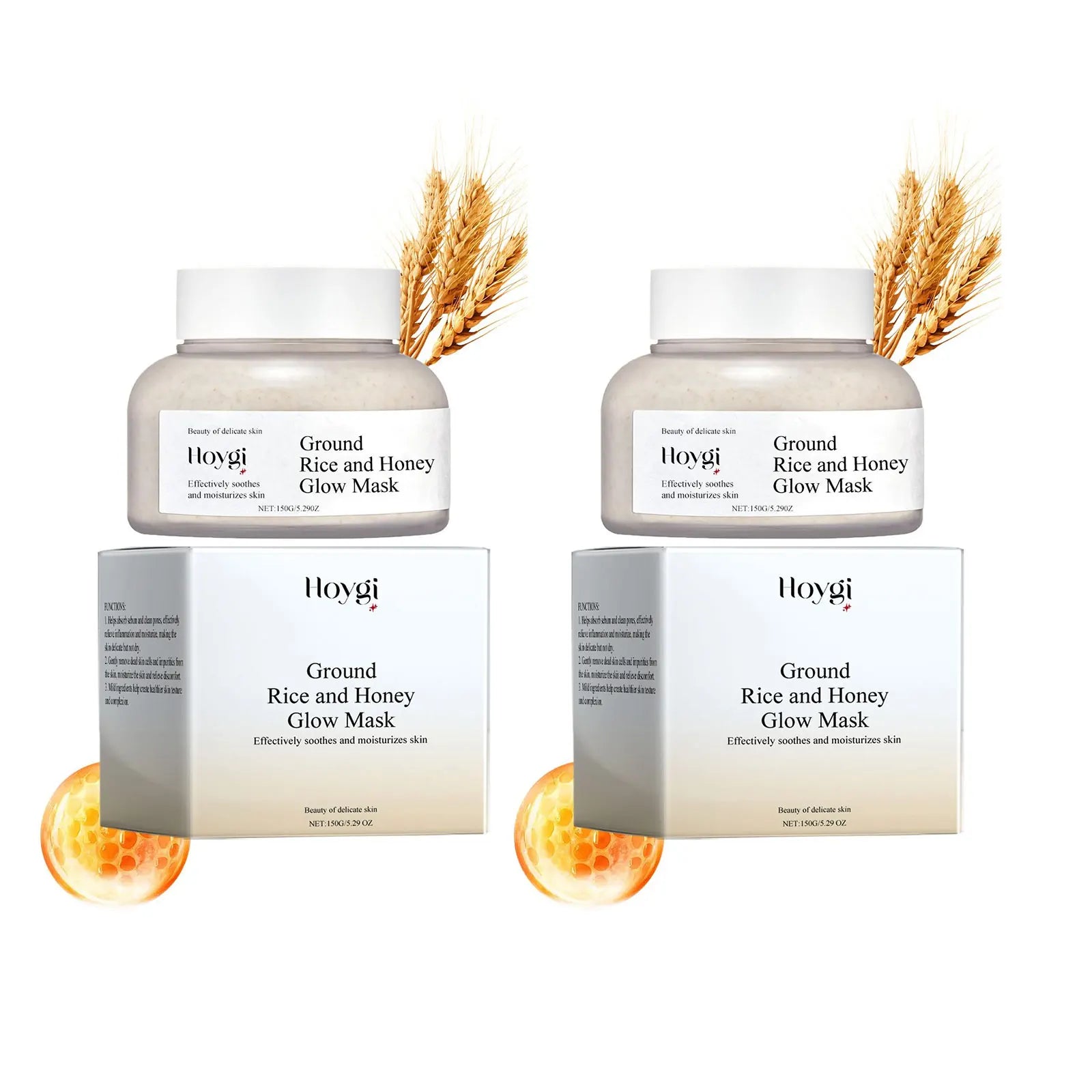 Hoygi Honey Rice Mud Mask Pore Purifying Brightening Oil Control - IRON GODDESS