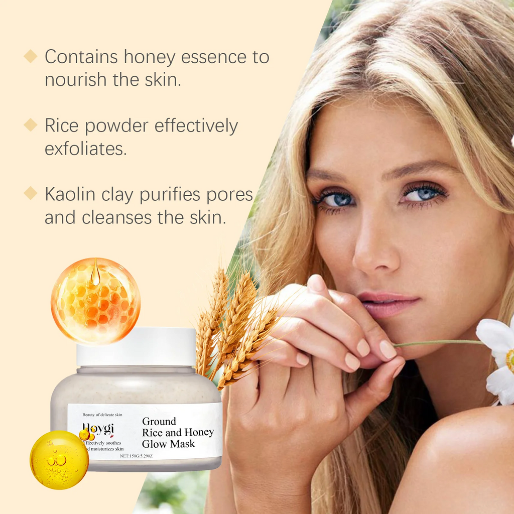 Hoygi Honey Rice Mud Mask Pore Purifying Brightening Oil Control - IRON GODDESS
