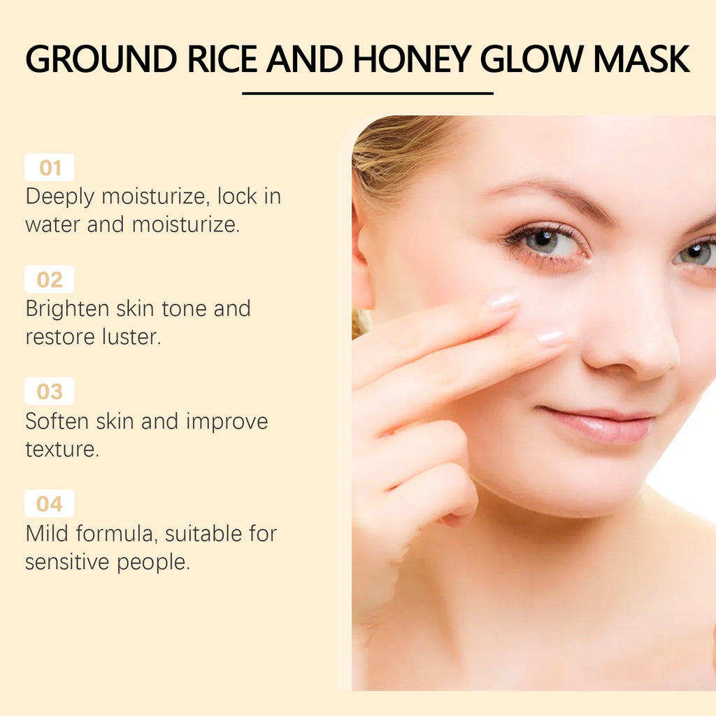 Hoygi Honey Rice Mud Mask Pore Purifying Brightening Oil Control - IRON GODDESS