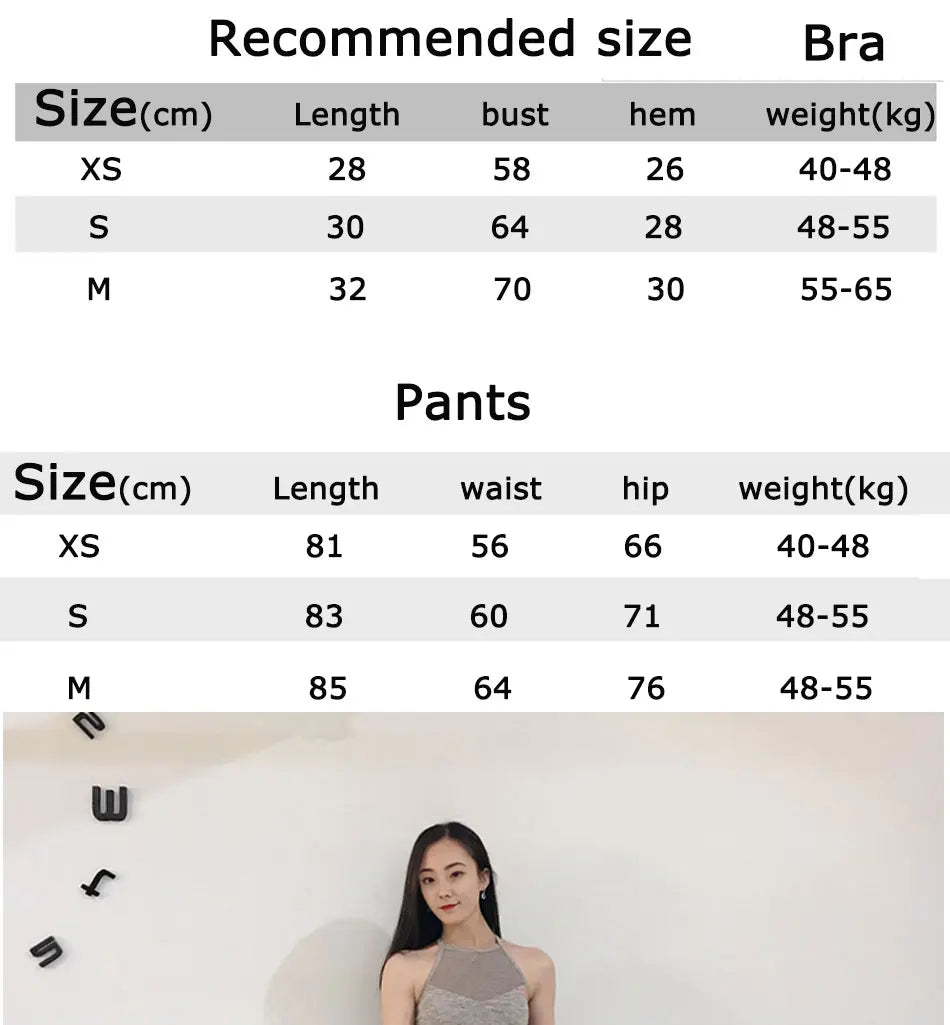 Women's Seamless Yoga Suit Sportswear Fitness Sport For Women Net Bra Gym Running Set Costume Yoga Sports High waist Leggings - IRON GODDESS