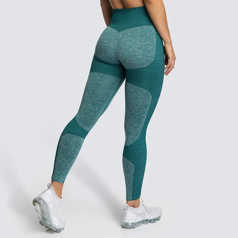 2pc/Set Seamless Yoga Set Women Fitness Clothing Sports Suits Sportswear Gym Leggings Padded Strappy Sports Bra Workout Set - IRON GODDESS