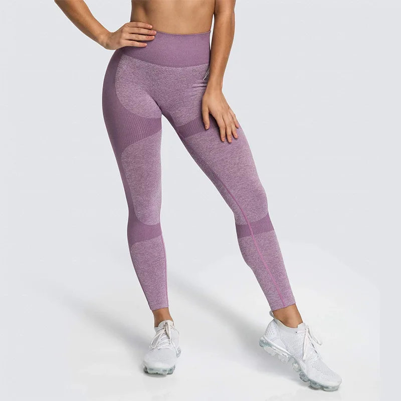 2pc/Set Seamless Yoga Set Women Fitness Clothing Sports Suits Sportswear Gym Leggings Padded Strappy Sports Bra Workout Set - IRON GODDESS