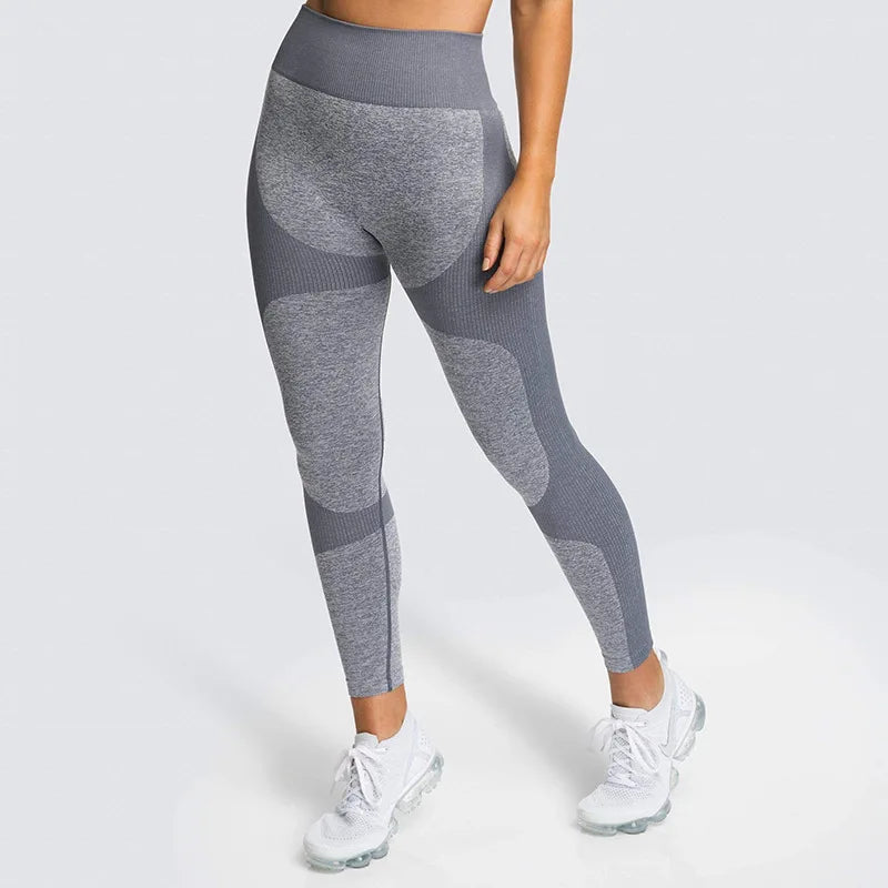 2pc/Set Seamless Yoga Set Women Fitness Clothing Sports Suits Sportswear Gym Leggings Padded Strappy Sports Bra Workout Set - IRON GODDESS