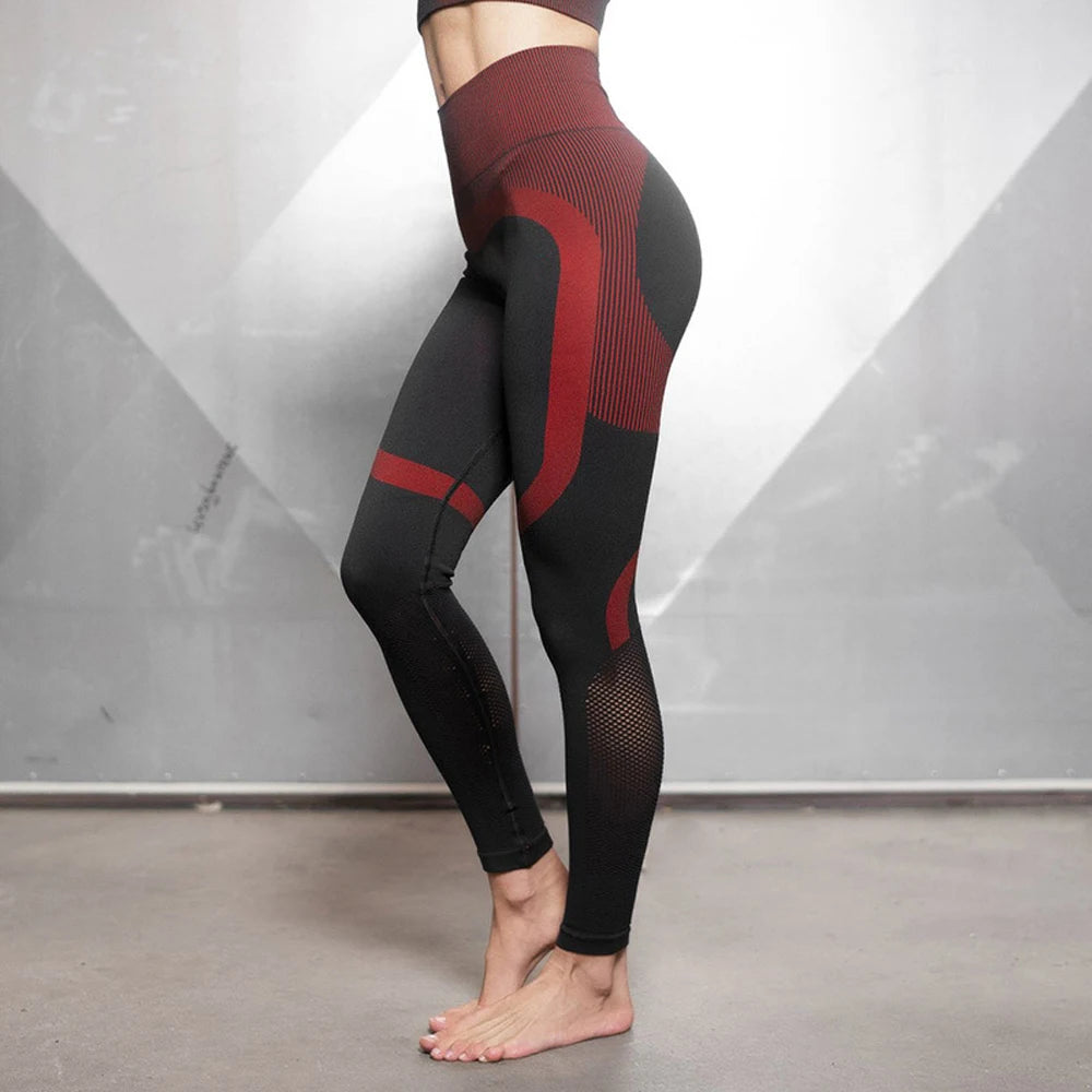 Women's Seamless Yoga Suit Sportswear Fitness Sport For Women Net Bra Gym Running Set Costume Yoga Sports High waist Leggings - IRON GODDESS