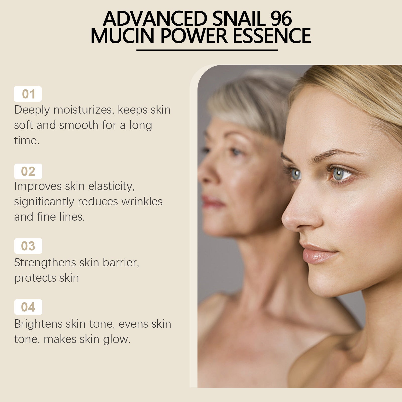 Hoygi Snail Mucin Hydrating Radiance Boosting Serum - IRON GODDESS