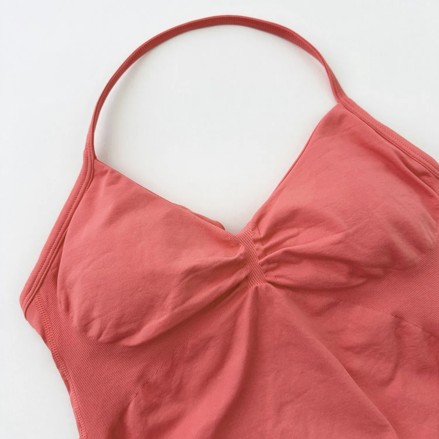 ARFTE Longline Strappy Gym Top Backless Gym Clothes Women Scrunch Built-in Bra With Removable Cups Yoga Tank Tops - IRON GODDESS