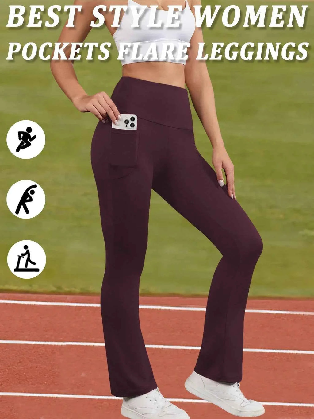 Super Soft High Waisted Tummy Control Flare Yoga Pants