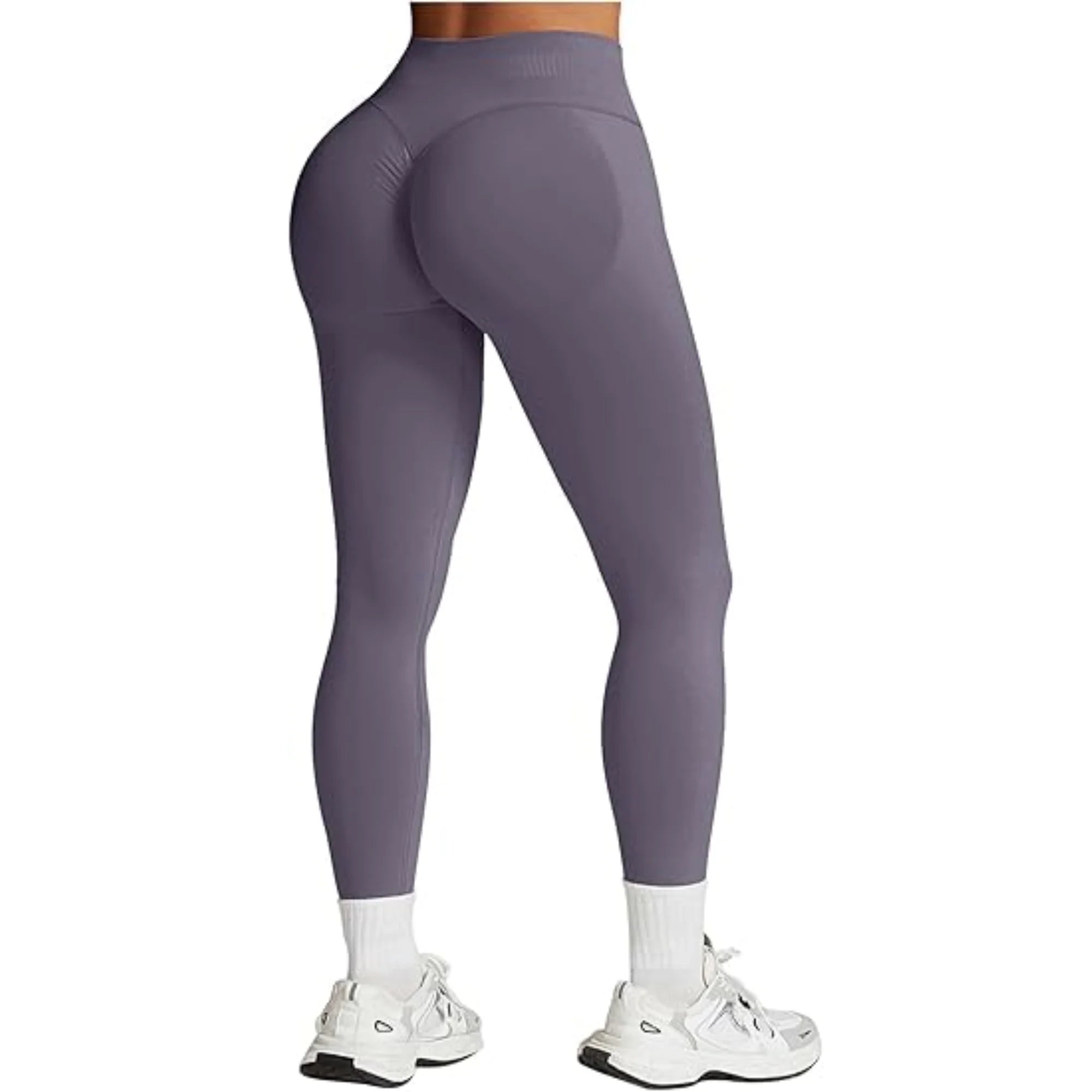 Seamless Women Solid Waist Yoga Pants Three-section Waist Sexy Hip-lifting Tight Sports Pants Fitness Exercise Yoga Pants - IRON GODDESS
