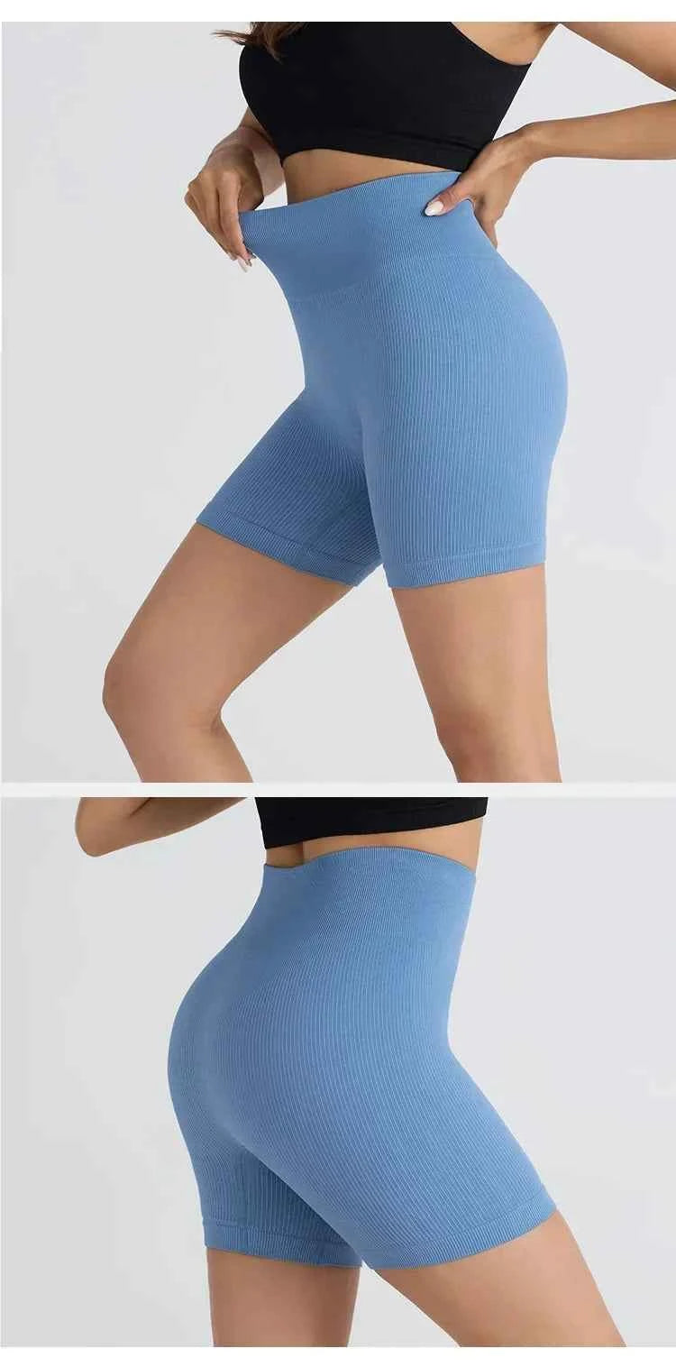 HighWaist Soft Yoga Workout Running Cycling Shorts