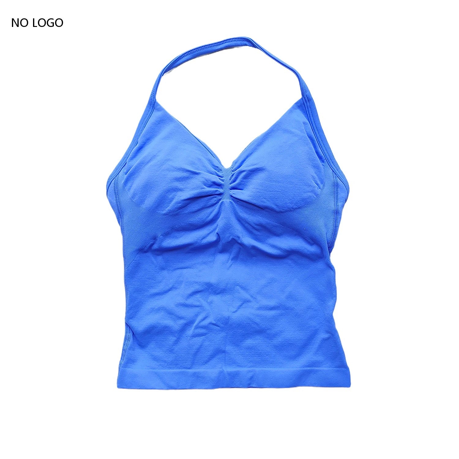 ARFTE Longline Strappy Gym Top Backless Gym Clothes Women Scrunch Built-in Bra With Removable Cups Yoga Tank Tops - IRON GODDESS