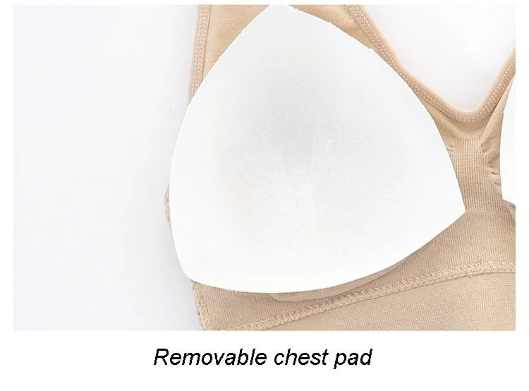 Mesh Hollowed-out Breathable Hole Sports Bra Sweat-absorbent Shockproof Pad Sports Top Gym Running Fitness Sports Top - IRON GODDESS