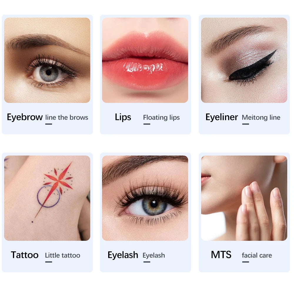 Wireless PMU Machine Permanent Makeup for Eyebrows Miroblading Eyeliner Lip Microshading Professional Rotary Tattoo Pen Gun Kit - IRON GODDESS
