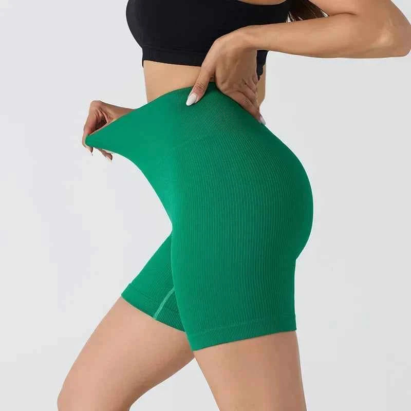 HighWaist Soft Yoga Workout Running Cycling Shorts