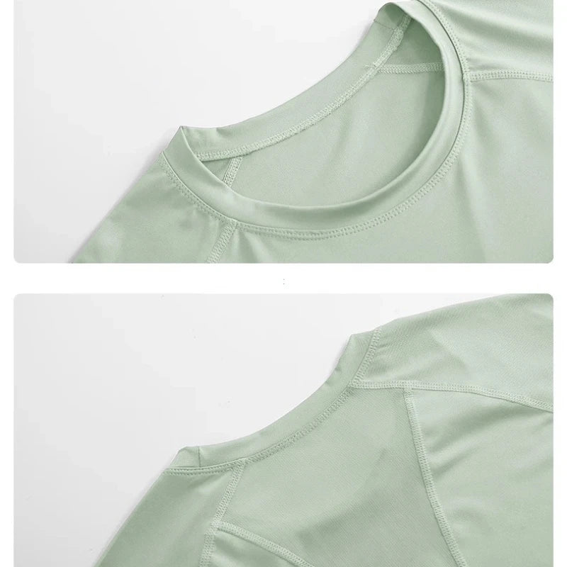 Brand Women Quick Dry Yoga Set Summer Lightweight Sport Outfit 2 in 1 Fitness Shorts Suit 2 Piece Running Sets Workout Clothes - IRON GODDESS