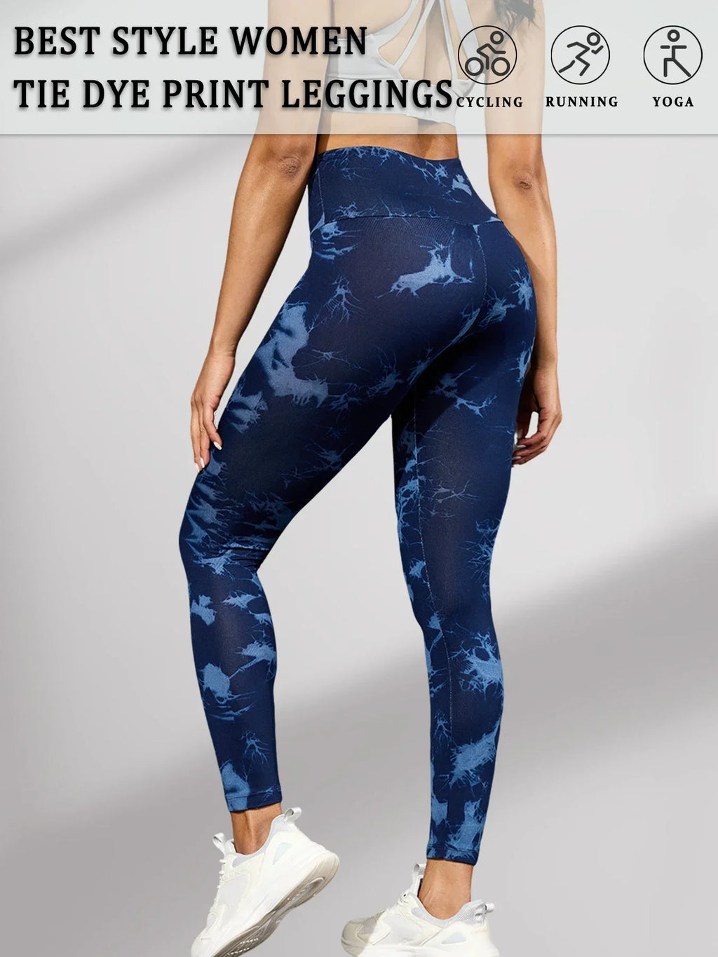 UltraSoft Tie Dye High Waisted Yoga Workout Leggings - IRON GODDESS