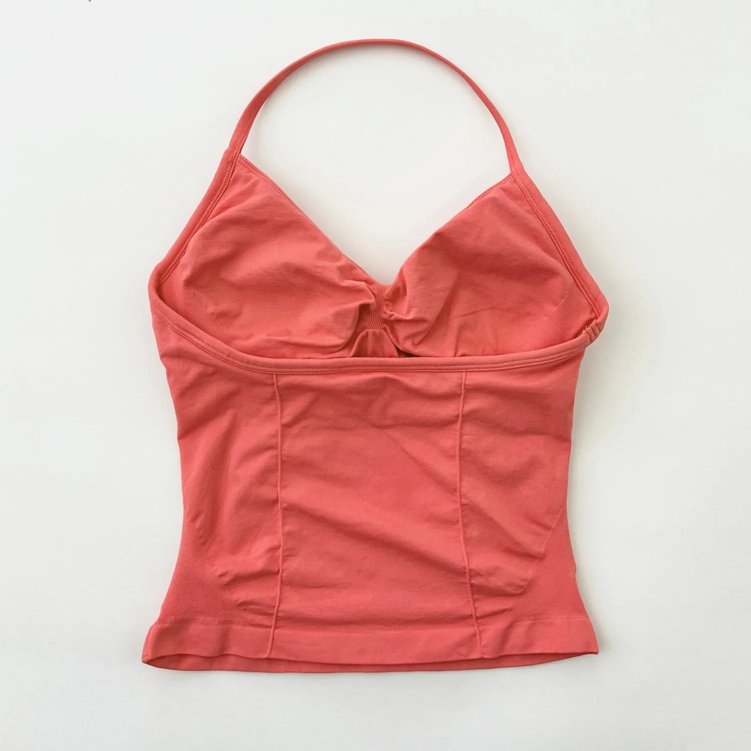 ARFTE Longline Strappy Gym Top Backless Gym Clothes Women Scrunch Built-in Bra With Removable Cups Yoga Tank Tops - IRON GODDESS