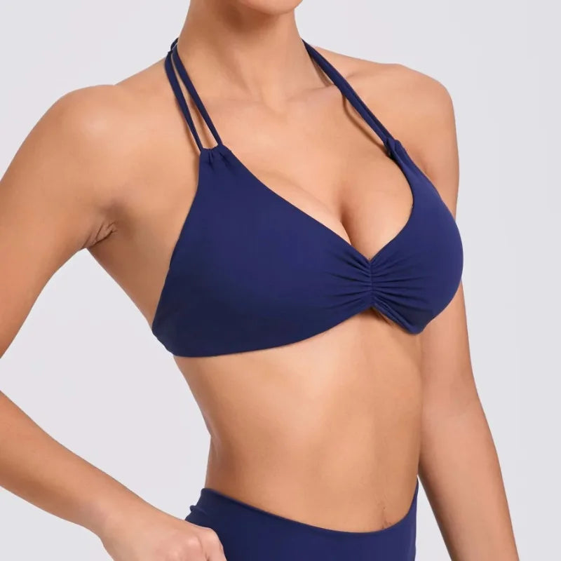 Sport Bra 2025 New Sports Women Yoga Set Clothers GYM Crop Top Home Fitness Workout Underwear Dancing Vest Running Bike Shirt - IRON GODDESS