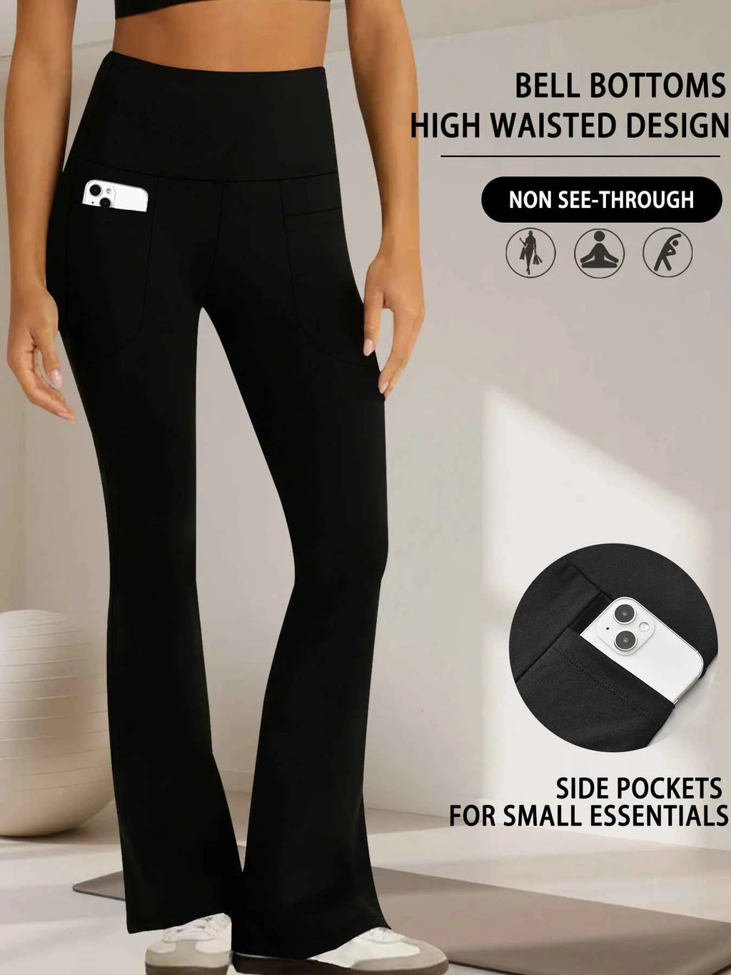 Super Soft High Waisted Tummy Control Flare Yoga Pants