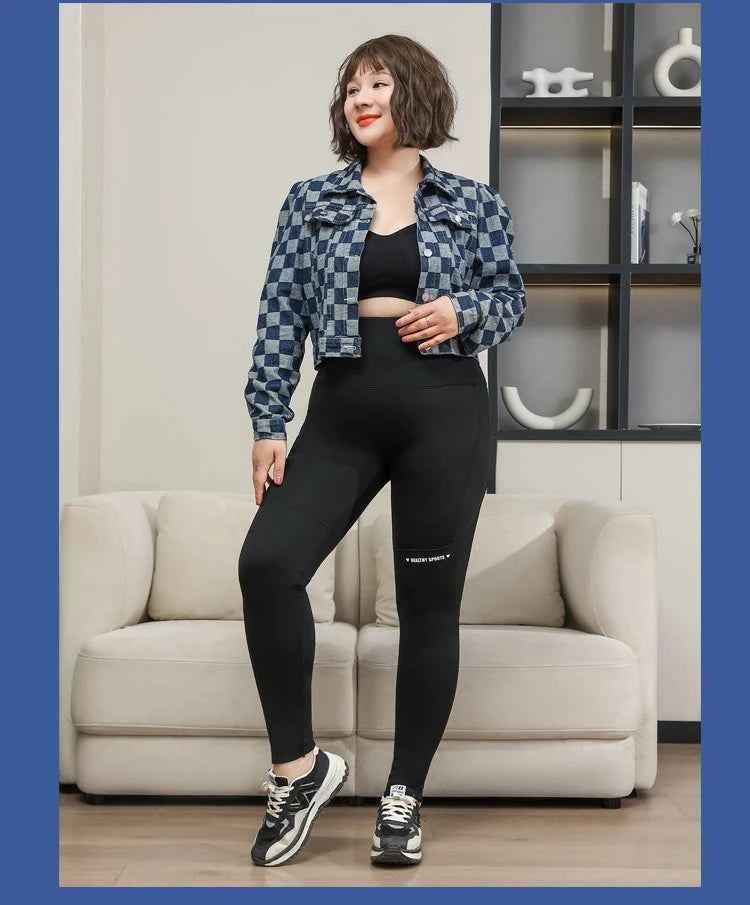 Plus Size Shark Pants HighWaisted ButtLifting Yoga Tights