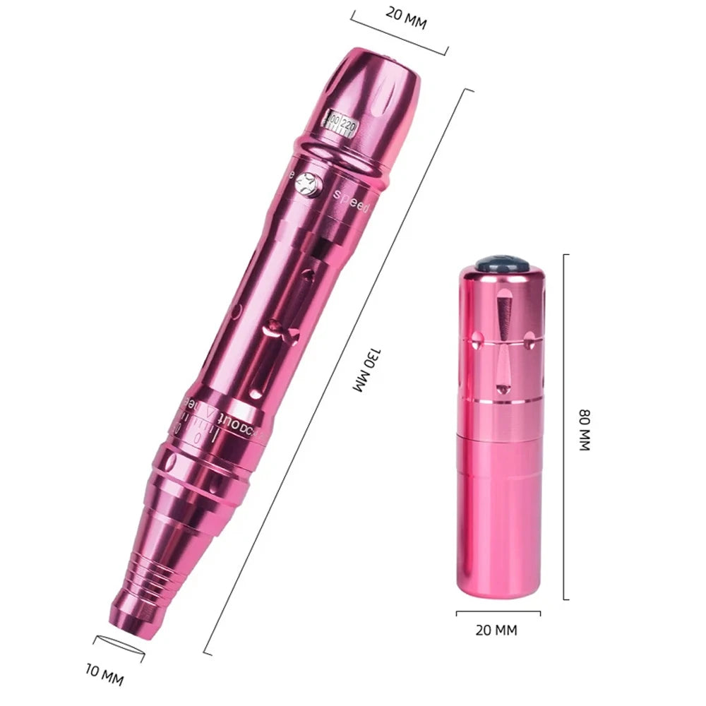 Wireless PMU Machine Permanent Makeup for Eyebrows Miroblading Eyeliner Lip Microshading Professional Rotary Tattoo Pen Gun Kit - IRON GODDESS