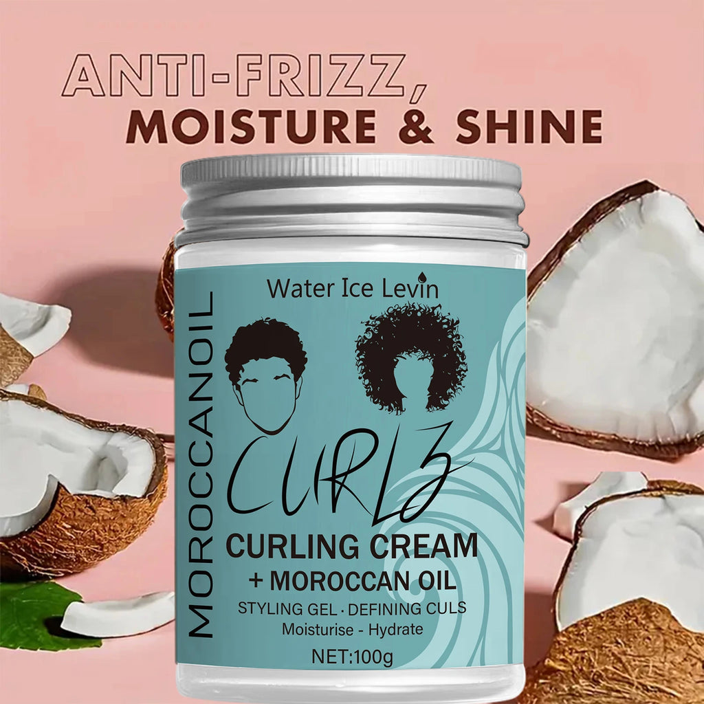 Hydrating Coconut Curling Cream Soft Shiny FrizzFree Curls - IRON GODDESS
