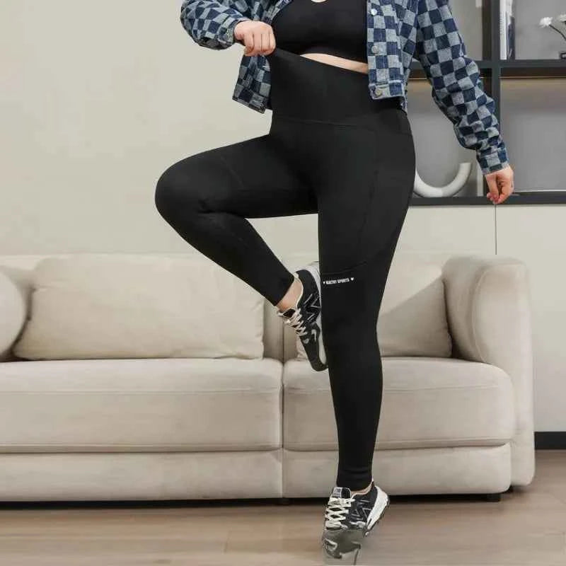 Plus Size Shark Pants HighWaisted ButtLifting Yoga Tights