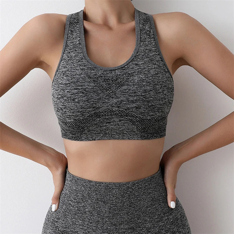 Seamless Women Yoga Set Workout Shirts Sport Shorts Bra Gym Suits Fitness Shorts Crop Top High Waist Running Sports Sets - IRON GODDESS