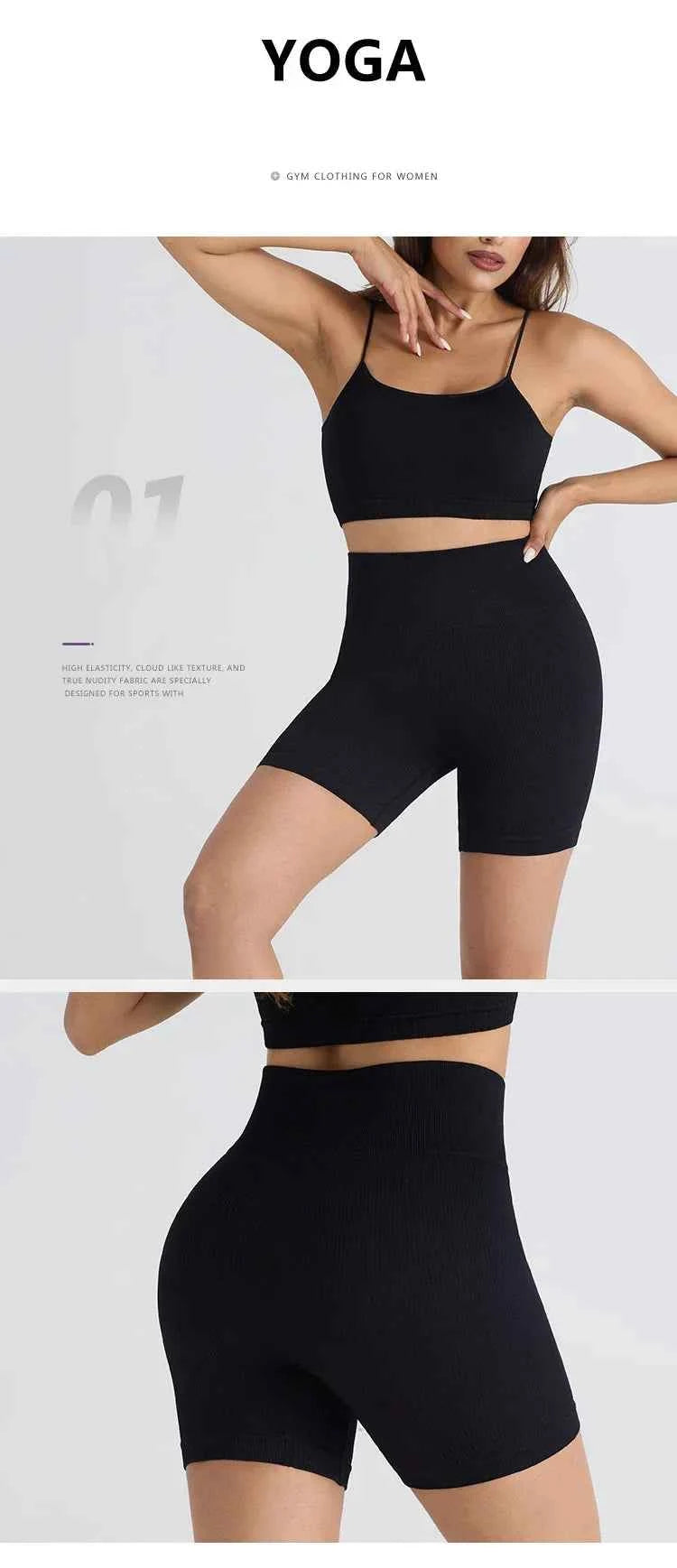 HighWaist Soft Yoga Workout Running Cycling Shorts